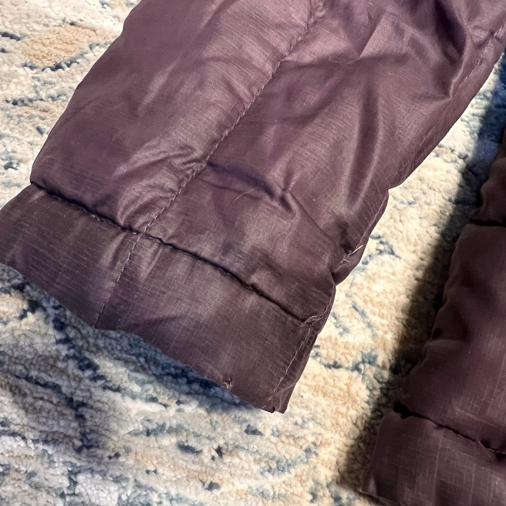 North Face Jacket Womens Medium Purple Hooded 600 Down Puffer Coat Winter Zip - Picture 6 of 12
